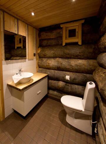 Фото номера Бревенчатый люкс Отель Wilderness Hotel Nellim &amp; Igloos г. Неллимо 5