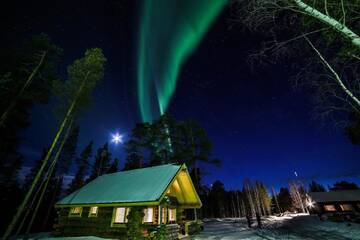 Фото номера Деревянный коттедж Отель Wilderness Hotel Nellim &amp; Igloos г. Неллимо 7