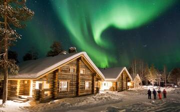 Фото номера Бревенчатый люкс Отель Wilderness Hotel Nellim &amp; Igloos г. Неллимо 4